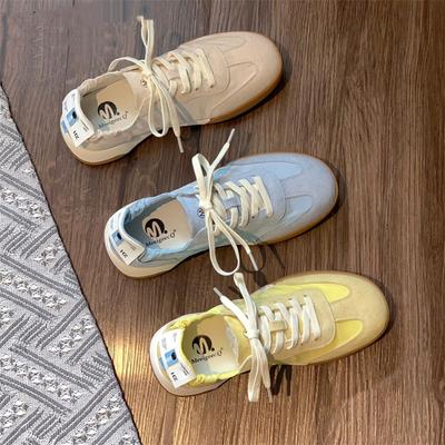 Ballet Lithe Series of German Training Shoes Autumn Little White Shoes Soft-soled Breathable Forrest Gump Shoes Women's Sports and Leisure Canvas Shoe