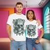 Skulls and Roses Cotton Tee T Shirt Unisex Graphic Shirt