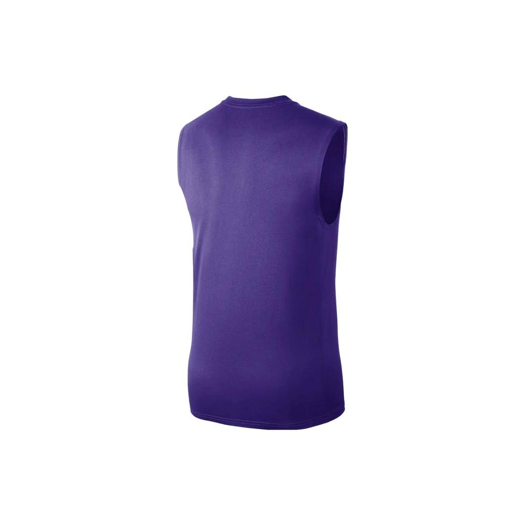 Jordan NBA Essential Los Angeles Lakers Logo Print Quick-Dry Sleeveless Basketball Jersey Men Tops Purple FQ1979-504