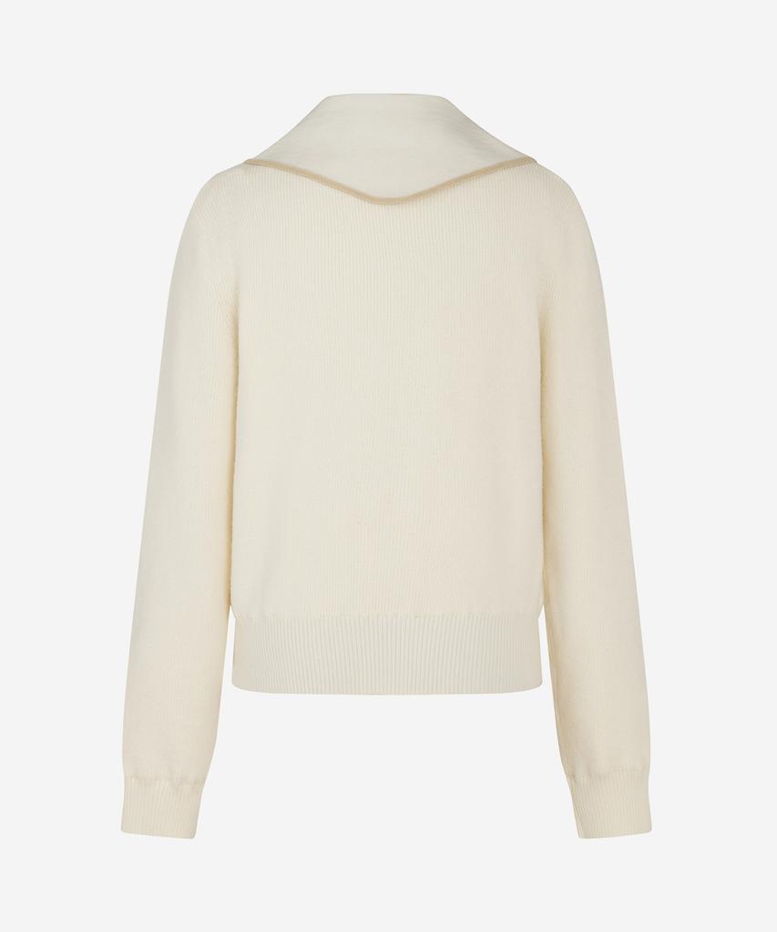 LORDLOAR Muffler Pullover Windproof Knit Ivory