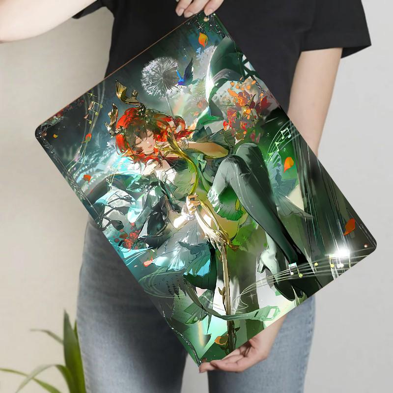 Fantasy Forest Elf Girl Metal Iron Painting Cartoon Anime Game Peripheral Home Decor Wall Art