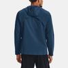 Under Armour Out The Storm Solid Hooded Running Jacket Men Jacket Blue 1376794-426