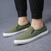 Men's Canvas Shoes Spring Autumn Leisure Anti-slip Working Lightweight Breathable Slip On White Shoes Men's Sneakers