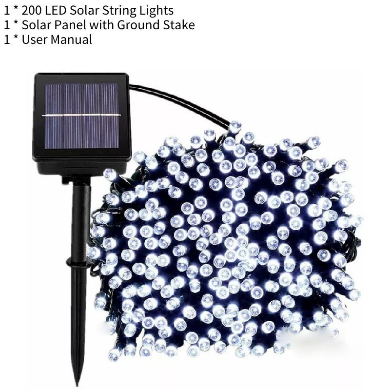 Multi-color Led Solar String Lights Ideal For Outdoor Waterproof Holiday Decoration
