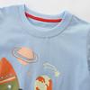 Kinderkleidung T-Shirts Kinder Cartoon Aufdruck T-Shirts Sommer Gestrickte Baumwolle Rundhals Jungen Oberteile