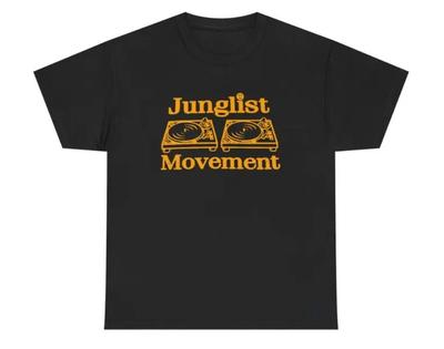 Movimiento Junglista, Tocadiscos de Vinilo para Discos de Música DJ Tráfico Humano Rock n Roll Unisex Camiseta