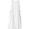 Versatile Drawstring Waist Color Block Sleeveless Dress Women Dresses 487286-00