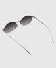 Tuditeo Bib Geek Chic Oval Tinted Nylon Lens Uv Protection Sunglasses C3 Gray