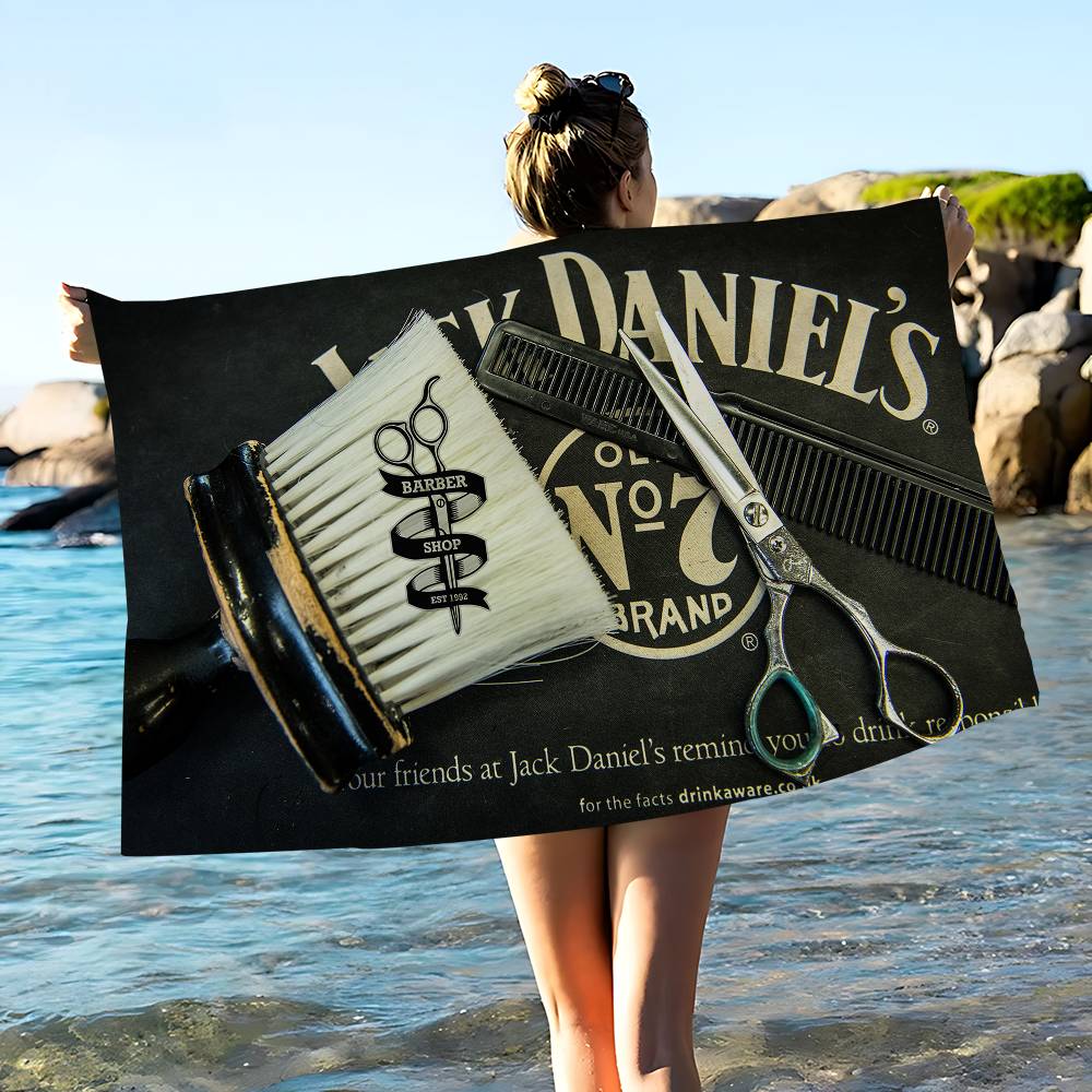Barber ShopS Big Microfiber Beach Towels Quick Dry Towel Sand Beach Towels Pool Towel for Travel Swim Pool Yoga