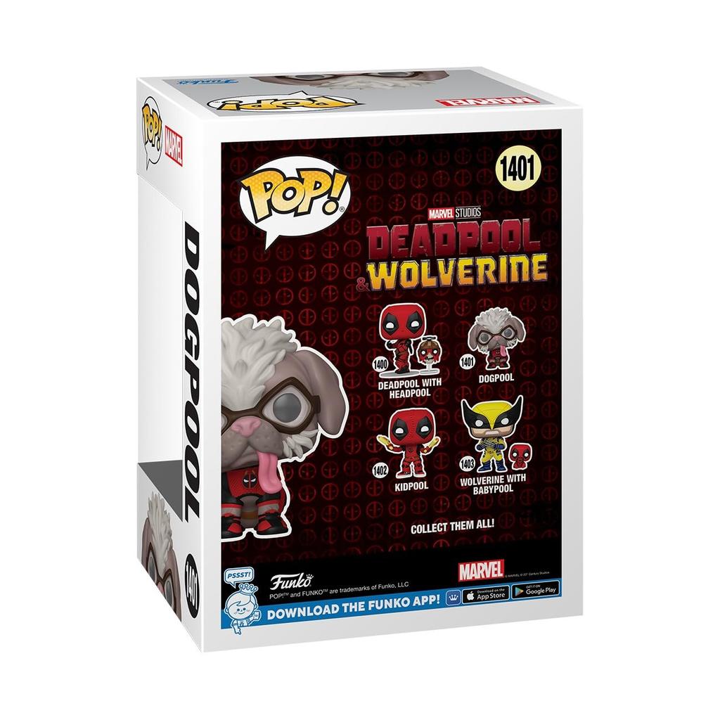 Marvel Deadpool Dogpool Figure Funko DOGPOOL DEADPOOL AND WOLVERINE Marvel Funko Pop!