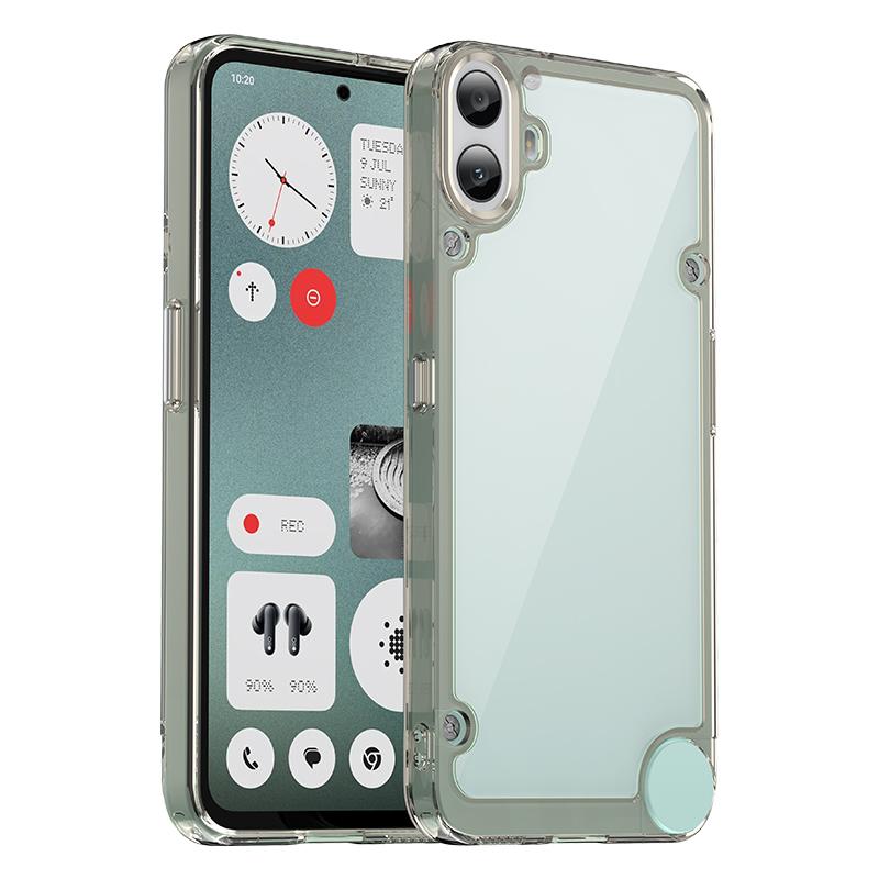 Etui do Nothing CMF Phone 1 Pokrowiec do Nothing CMF Phone 1 Coque Funda Twarda Półprzezroczysta Miękka Ramka Przezroczyste Etui Nothing CMF Phone 1
