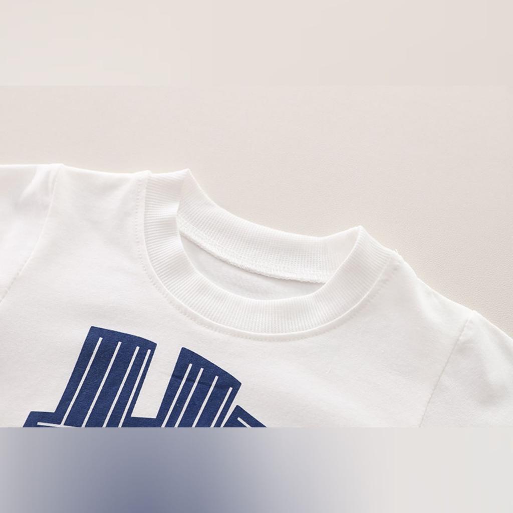 Kids Casual Long-Sleeve Set, Comfortable Daily Wear Outfits