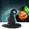 New Halloween Witch Hat Costume Velvet Black Wizard Hat Party Coseplay Hat Costume for Women Men Masquerade Party