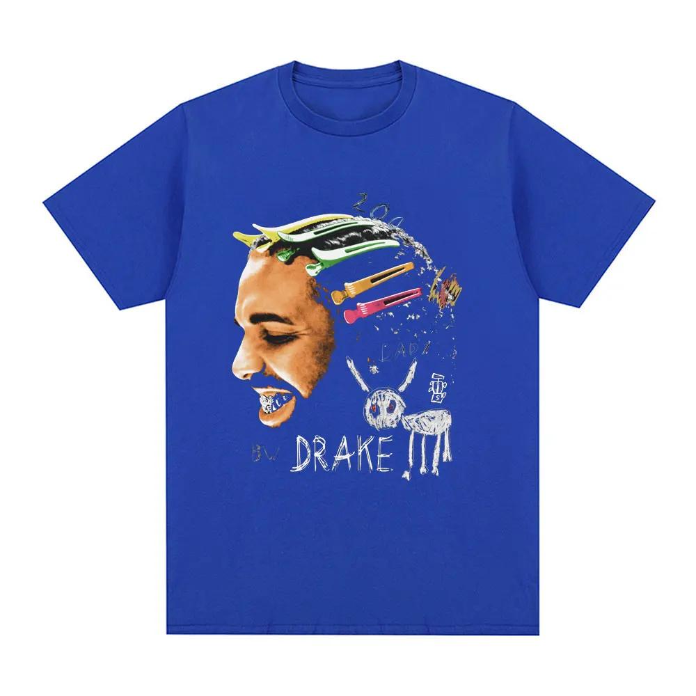 Rapper Drake for All The Dogs Graphic T-Shirt Fashion Hip Hop T Shirts 100% Cotton Casual Oversized Tee Shirt Streetwear