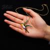 Brooch Accessory Pin Colorful Enamel Swallow Design Sweaters Bag Necklace