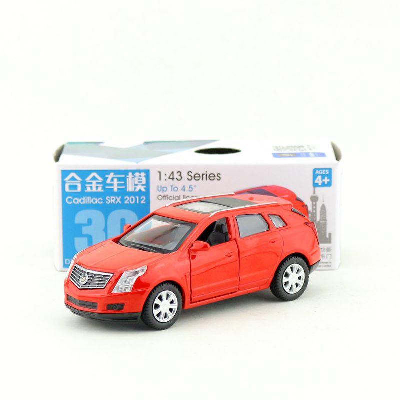 1:43 Scale Cadillac SRX Diecast Alloy Model Car Toy, Pull Back Function Vehicle for Kids Adults Gift Collection