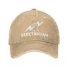Personalized Cotton Electrician Baseball Cap Hip Hop Women Mens Adjustable Engineer Electrical Power Dad Hat Autumn
