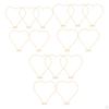 5 Metal Floral Hoop Garland Frame with Wooden Card Holders