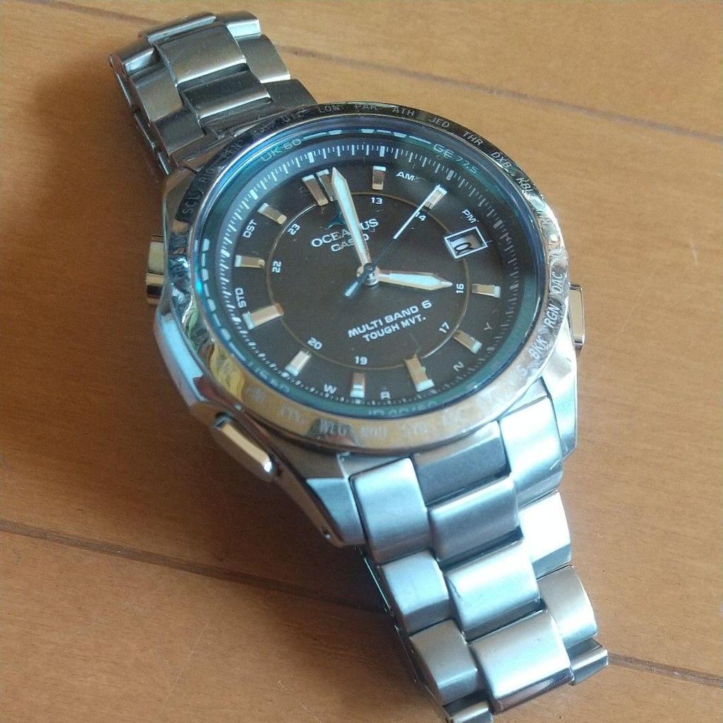 Used CASIO OCEANUS Radio Solar Men's Watch