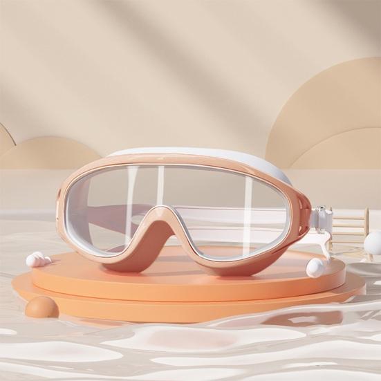 Children Swim Goggles with Earplugs Waterproof No Leakage Anti-Fog UV Protection
