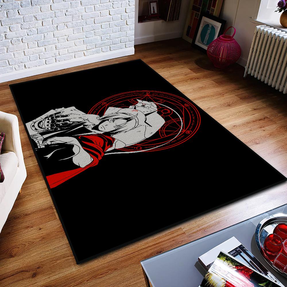 Small Fullmetal Carpet Anti-Slip Alchemist Kitchen Bedroom Handmade Tufted Rug Carpet Living Room Entrance Decoration