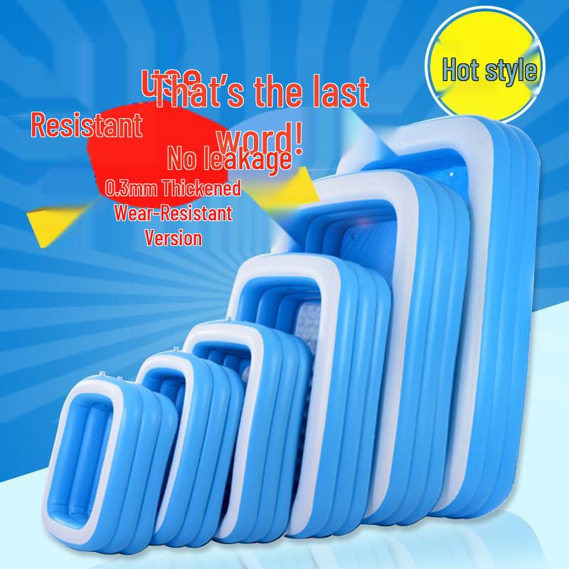 Inflatable PVC Family Swimming Pool - Thickened Outdoor Children's Pool