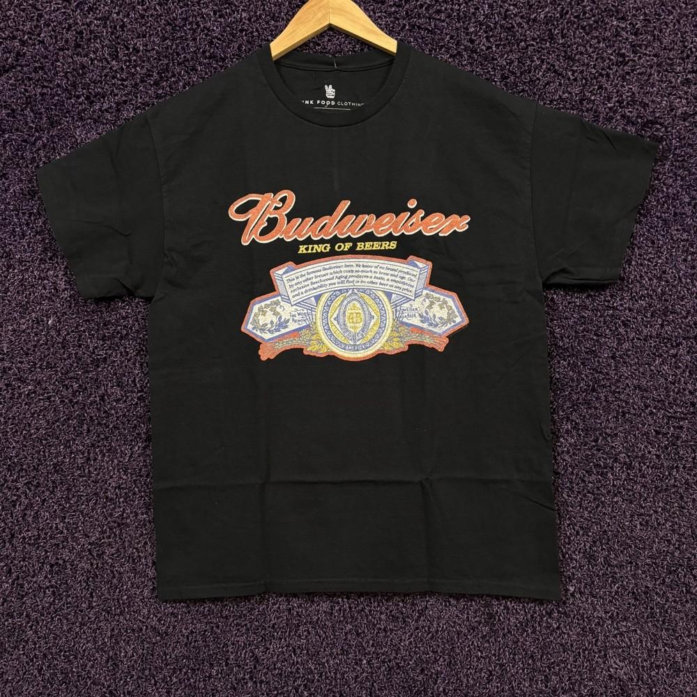 

Budweiser King of Beers Logo tshirt size Medium Unisex T-Shirt XXXXL