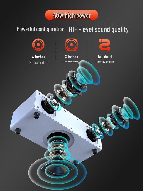 SANSUI T59 Mini Desktop Bluetooth KTV Speaker