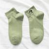 Trendy Mid-Calf Cotton Socks with Cartoon Embroidery for Girls - Cozy Autumn Winter Wear