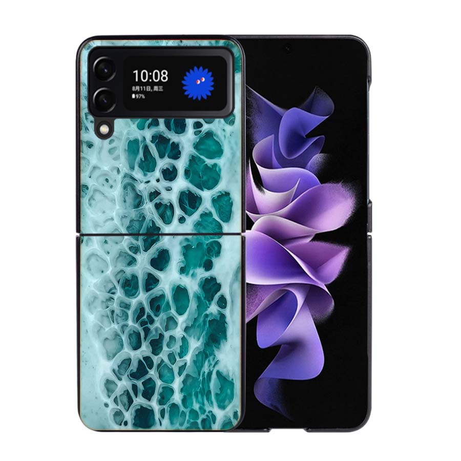 Foam Bubble Soap a Little Emotion Phone Case For Samsung Z Flip 7 6 5G Galaxy Z Flip4 Z Flip5 Z Flip3 Coque Black Hard PC Shell