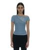 PARTIMENTO WOMEN Numbering Asymmetrical Layered Top_Blue Gray