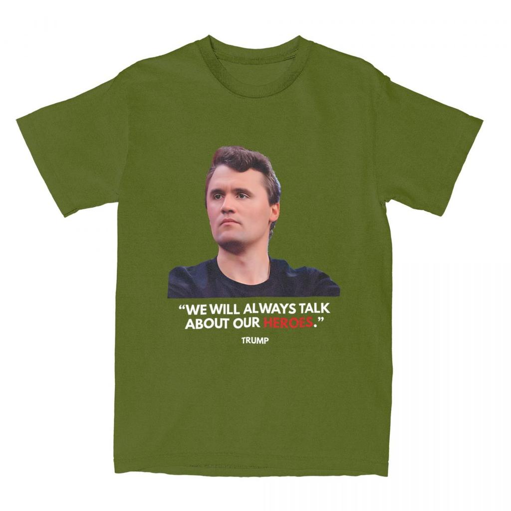Retro A True Patriot Voice Designs Charlie Kirk T-Shirt Unisex Cotton Short Sleeve Round Neck Summer Tops
