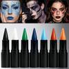 Colorful Halloween Lipstick Facial and Body Painting Cream Waterproof Face Paint Stick Makeup Smudge-Proof Painting for Cosplay
