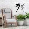 Flying Girl Metal Wall Art Abstract style Wall Decoration for Indoor Outdoor Home Terrace Balcony Living Room Not easy to break