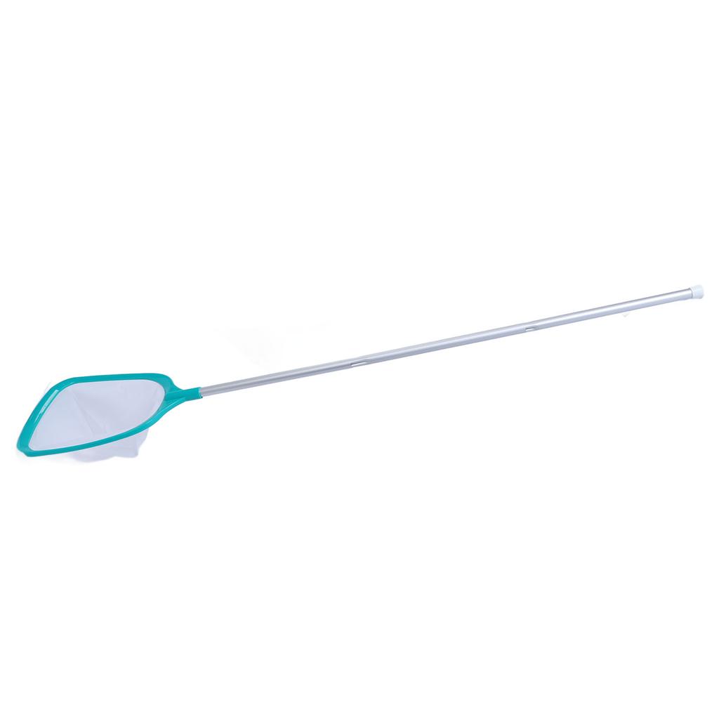 Pool Skimmer Net Fine Mesh Replacement Cleaning Tool Supplies with 3 Section Thread Telescopic Pole