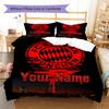 Custom Name FC Bayern Munich Bedding,Quilt Set Quilt Cover Pillowcase Home Birthday Gift(1 * Duvet Cover + 2 * Pillowcase, Without Core) -HE58