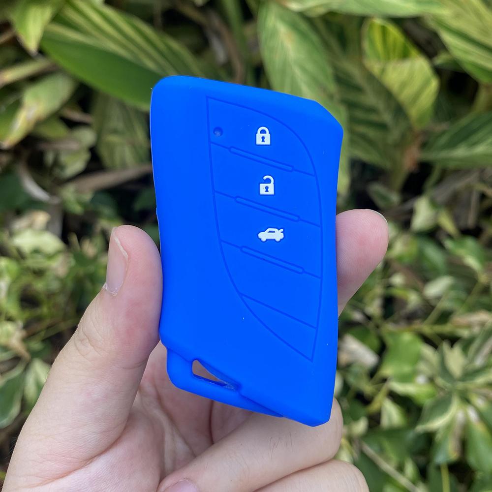 3 Button Silicone Car Key Protect Case Cover for Lexus NX200 LC GS RX300 ES IS LX RC UX260h LS500h LS500 LC500 LC500h Keychain