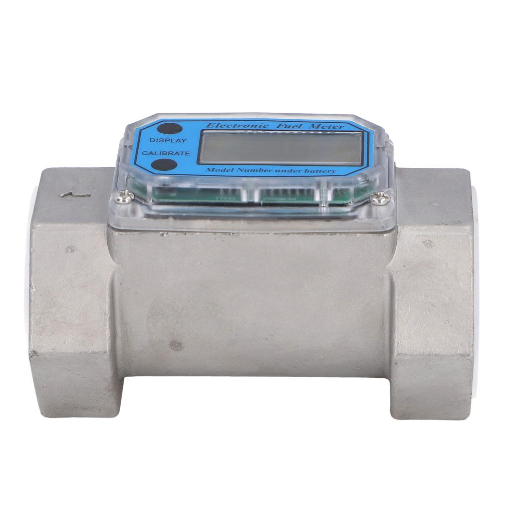 Turbine Flowmeter Digital Electronic Water Fuel Flowmeter Stainless Steel 2in 35‑250L/Min