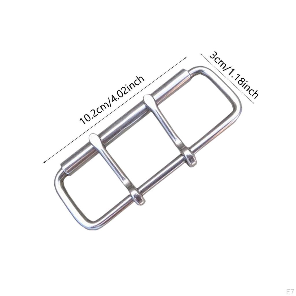 Bältesspänne Gymtillbehör Ersätt Universell Casual Mode Ersättning Rostfritt Stål Dubbelt Spjut