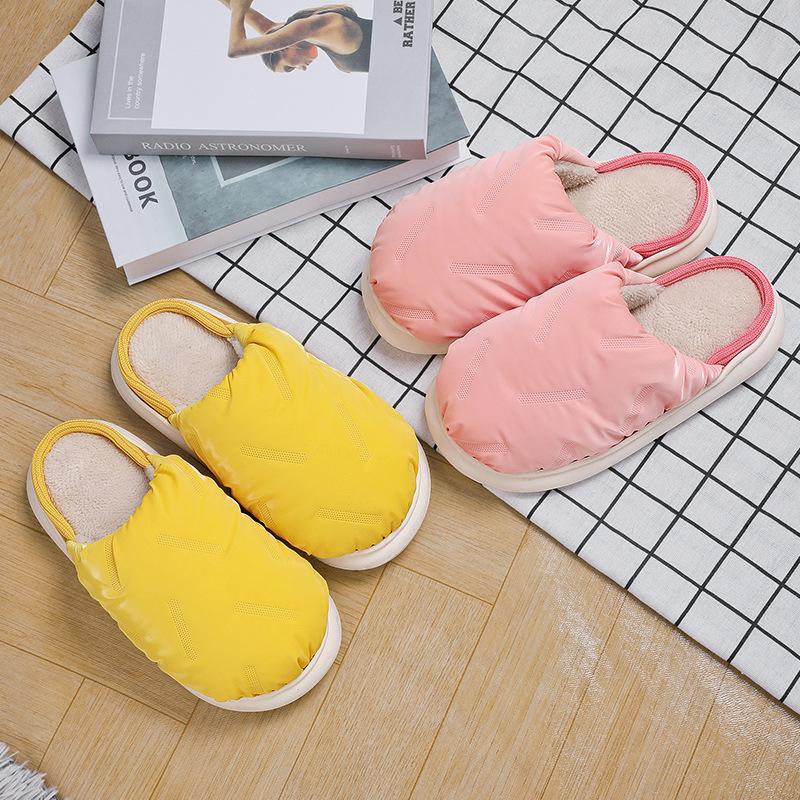 Slippers Women Winter 2024 Indoor Outdoor Wear Soft Thick Sole Non-slip Warm Cute Fashion Men Couples Plush Platform Home Shoes