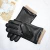 New Driving Leather Fashionable Deer Skin Gloves Men Winter Warmth Drivers Outdoor Cold Resistant Motorcycle Riding Gloves