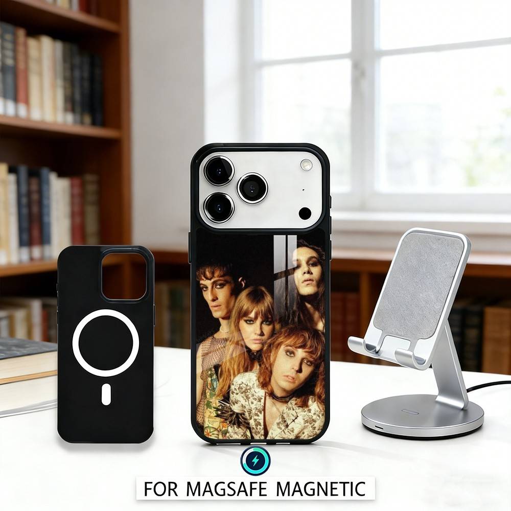 M-Maneskin Damiano David Phone Case For iPhone17,16,15,14,13,12,Pro,Max,Magnetic For Magsafe Wireless Charging