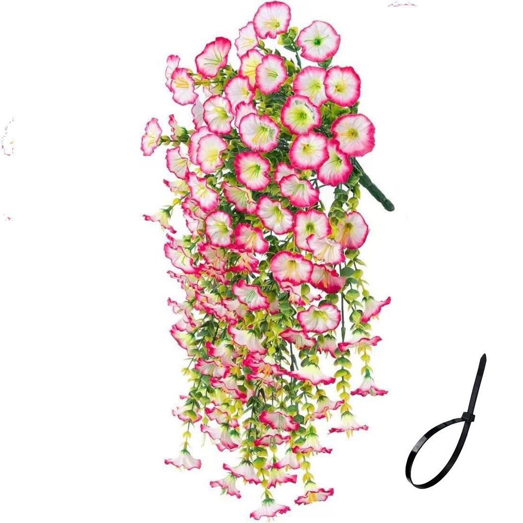 Eucalyptus Morning Glory Silk Flowers for Home & Wedding Décor