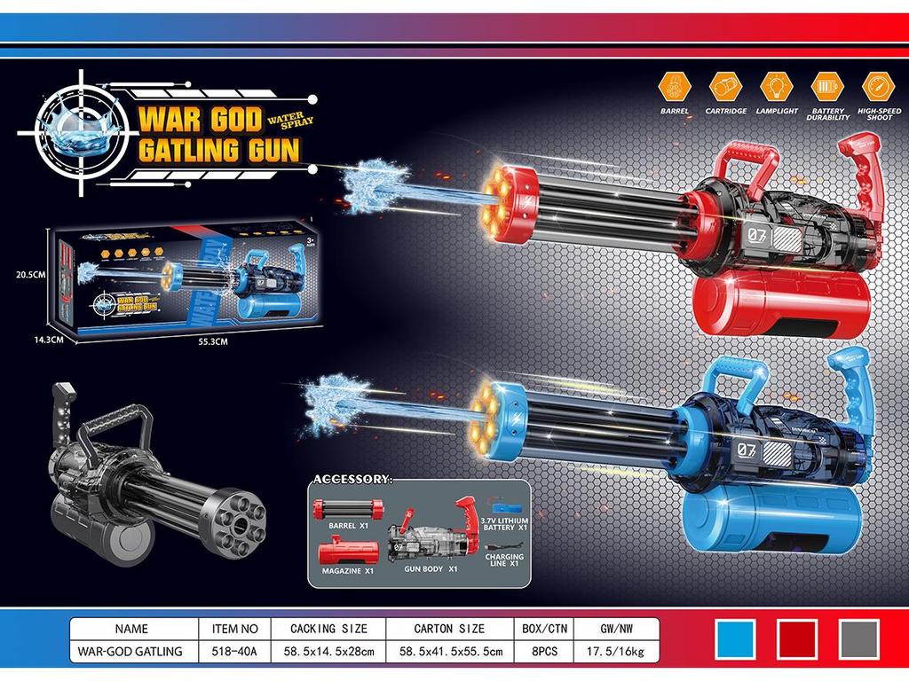 Electric Water Gun MP45: Self-Priming, Rechargeable, Large Capacity Outdoor Toy for Boys and Girls