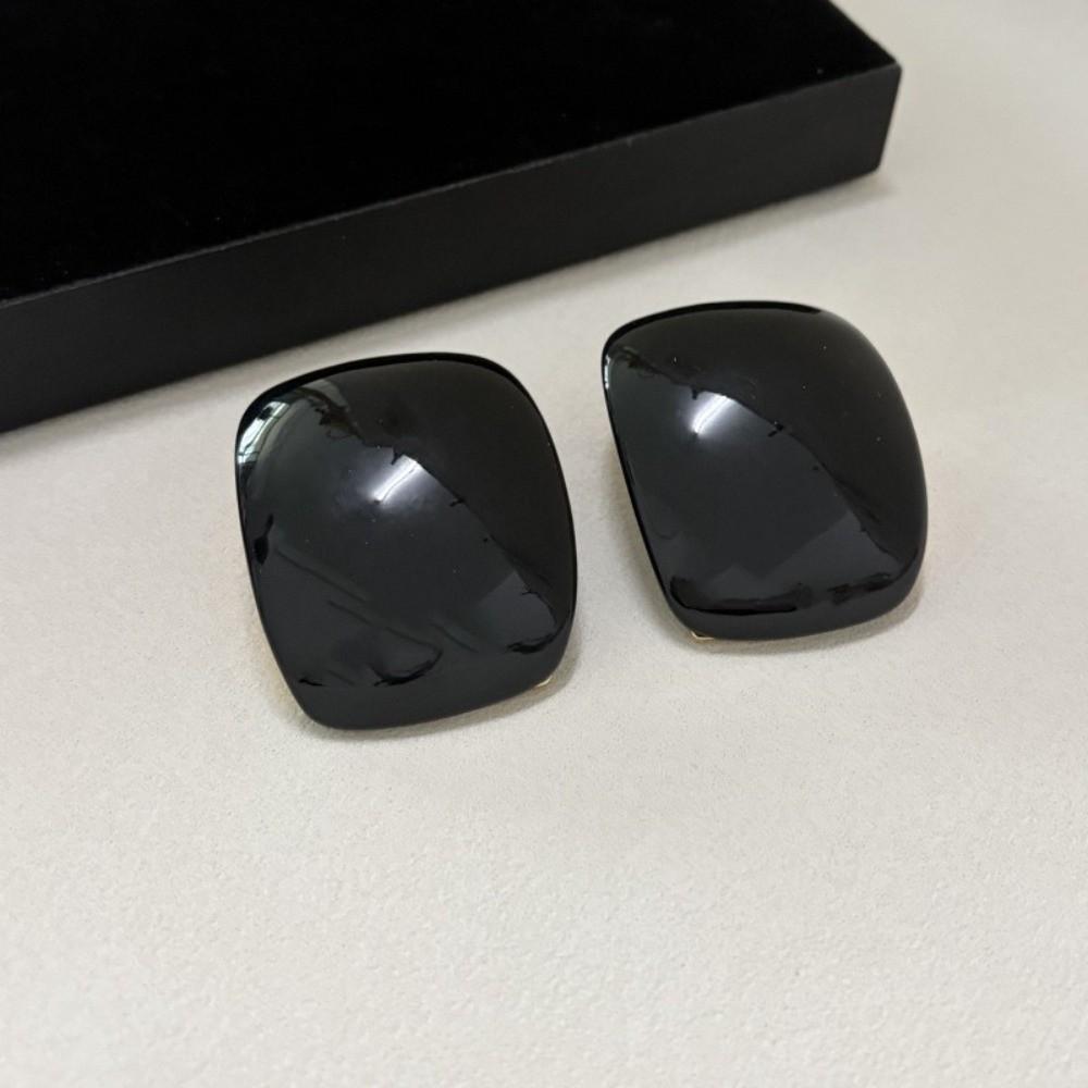 Curved Square Statement Earrings Large Geometric Earrings Party Daily Accessories