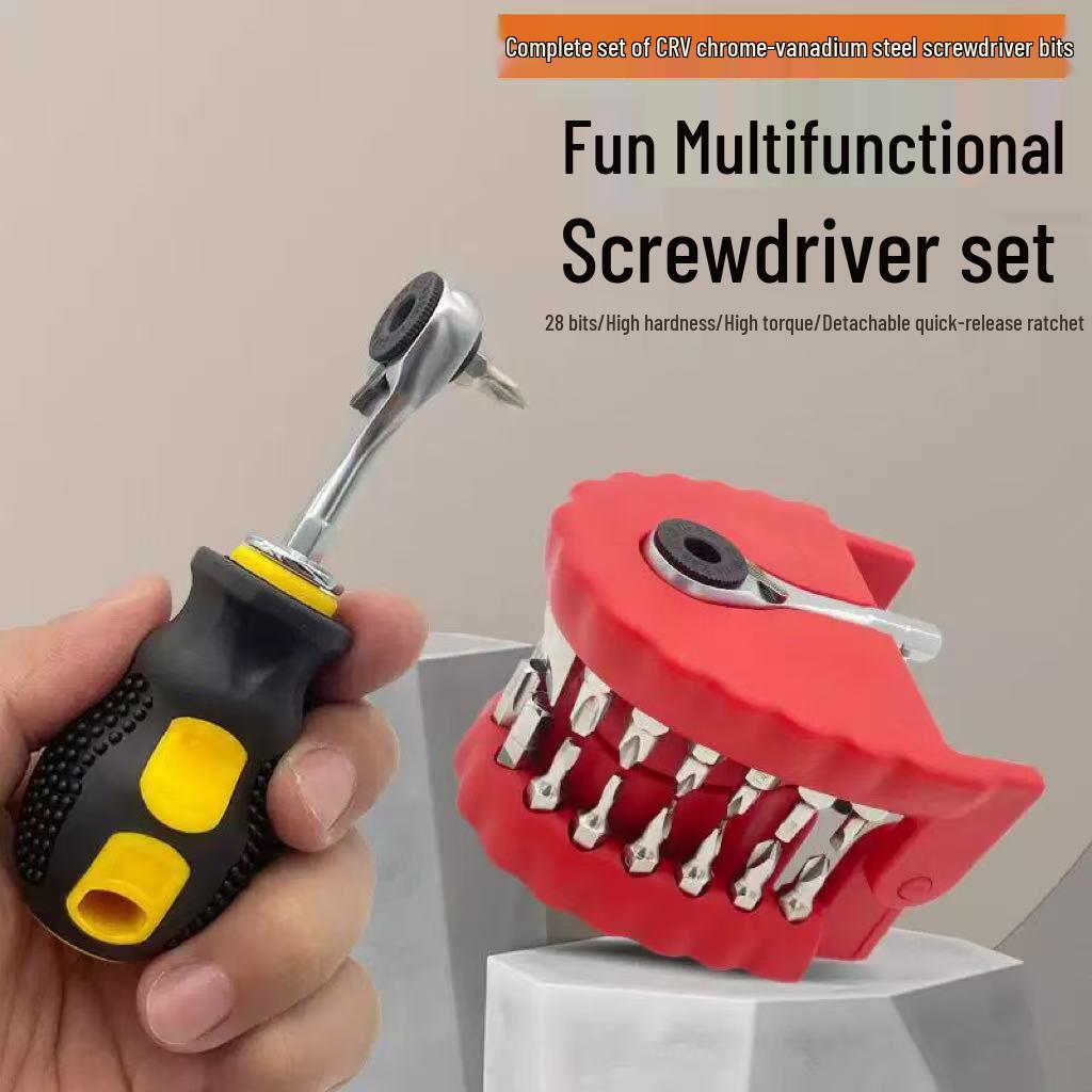 Multi-Functional 30-in-1 Cross-Head Portable Screwdriver Set 29-in-1