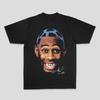 Rap Singer Graphic Tshirt High Street Hiphop Trendy Brand Loose Roundneck Shortsleeved Unisexs And Unisexs Same Style