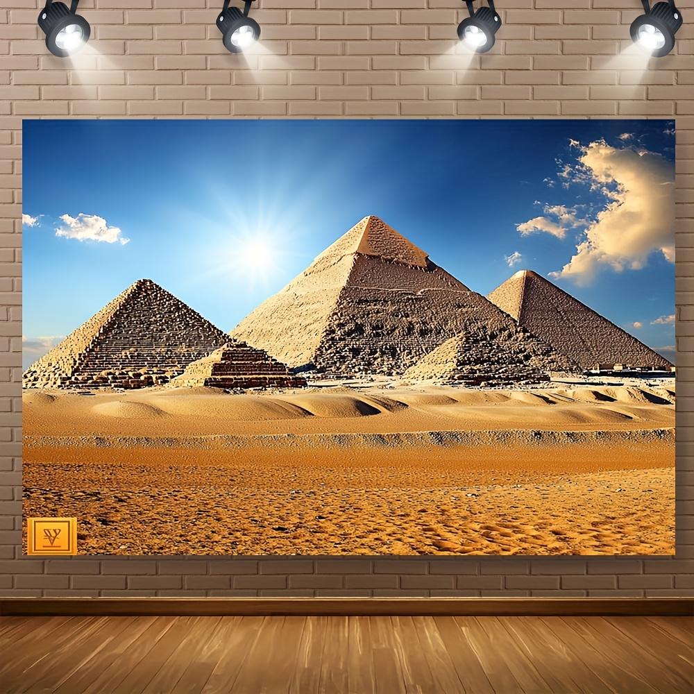 1Pcs Egyptian Pyramid Desert Blue Sky Decoration Background Backdrop For Photo Studio Photo Booth Party
