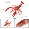 Oenux Ocean Animals Simulation Tiger Prawn Crayfish Shrimp Sea Life Model Figurines Action Figures Collection Toys For Kids Gift