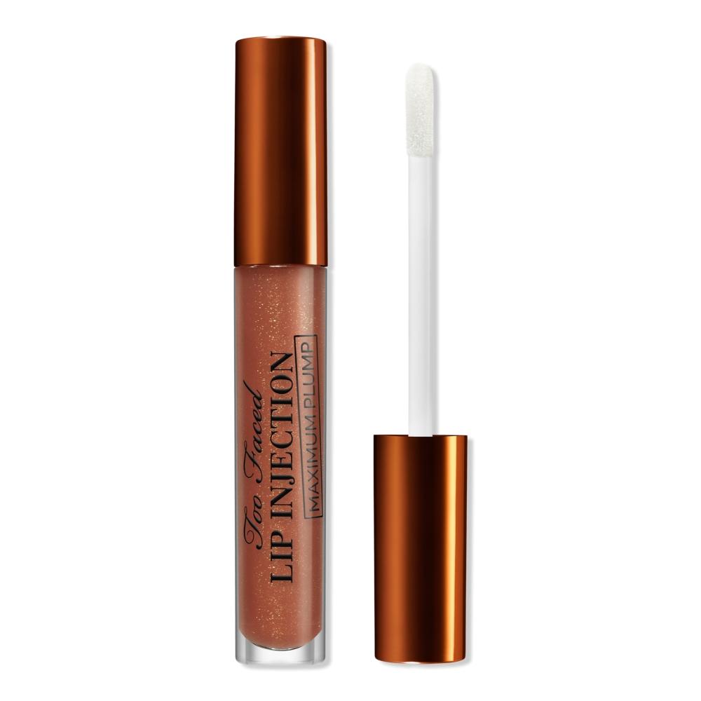 

Too Faced Lip Injection Maximum Plump Extra Strength Увлажняющий блеск для губ с эффектом пухлости в оттенке карамельное яблоко 0,14 унции